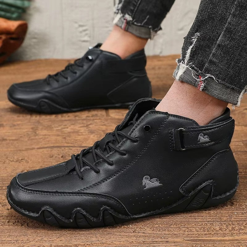 Gabriel – Sneakers met Ronde Neus Vetersluiting en Antislipzool