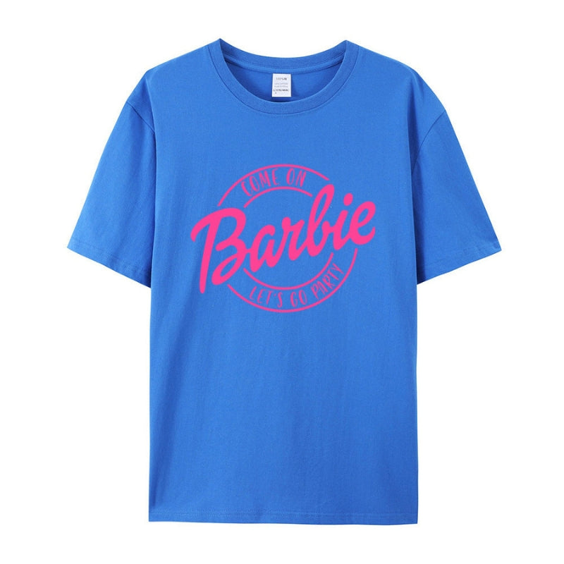 Bella - Klassiek T-shirt met korte mouwen en grafische print en ronde hals