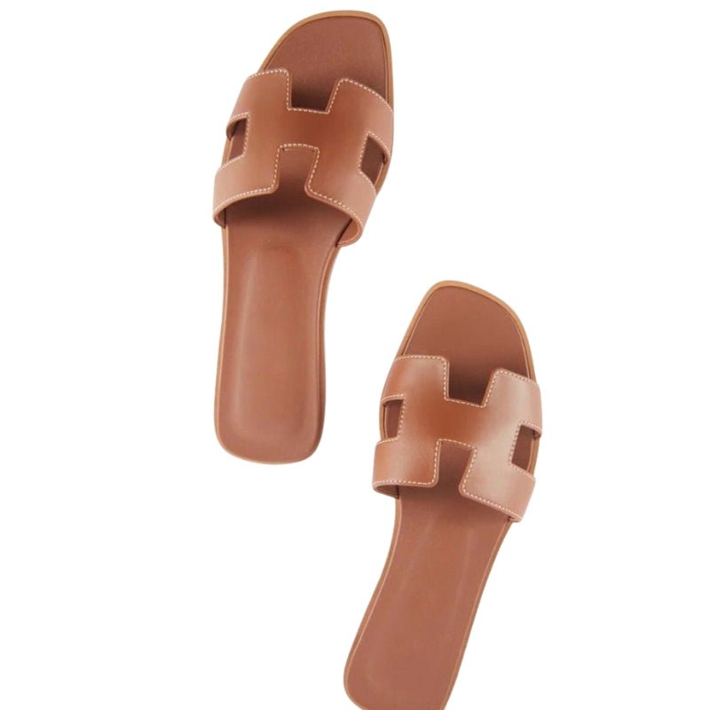 Jasmine - Open Teen Pantoffels met Uitgesneden Ontwerp