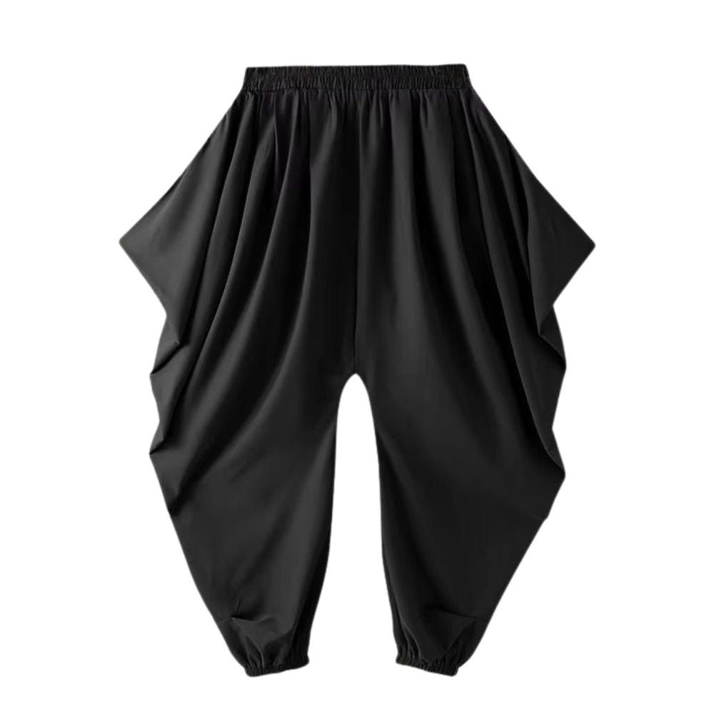 Fletcher - Oversized Draped Broek met zijzakken en verstelbare pasvorm