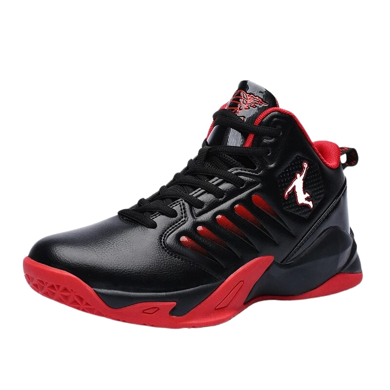 Nathan – Basketbalsneakers met Ronde Teen en Vetersluiting