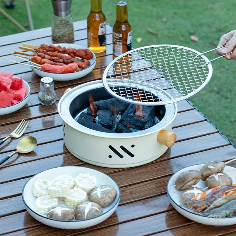 GrillMate – Draagbare BBQ Grill met Anti aanbaklaag en Gemakkelijke Draaggrepen