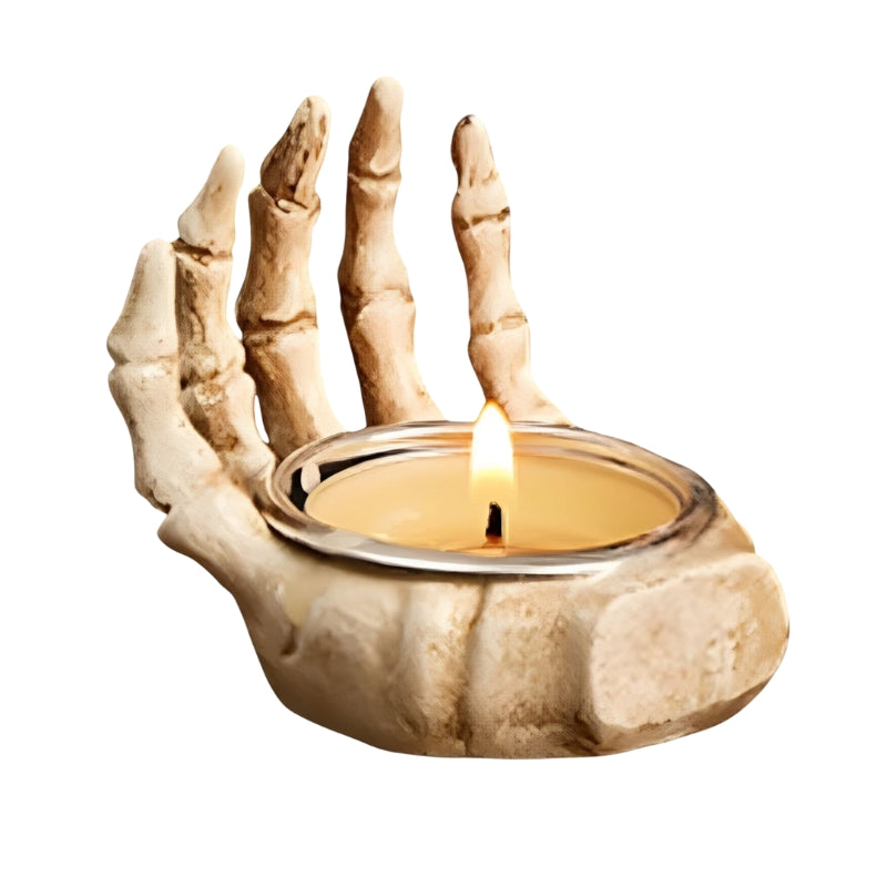 AuraGrip – Schedelhand kaarshouder voor griezelige Halloween decoratie