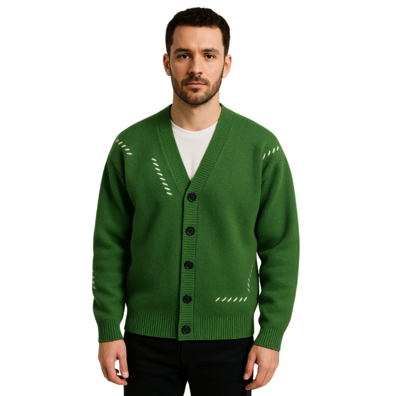 Joseph – Trui met lange mouwen knopen en V hals