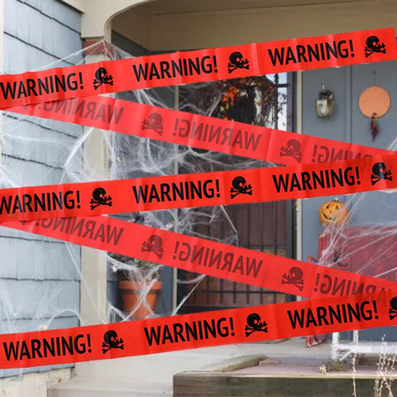 SpookGuard – Decoratieve Schedel Waarschuwingsprop voor Halloween Display