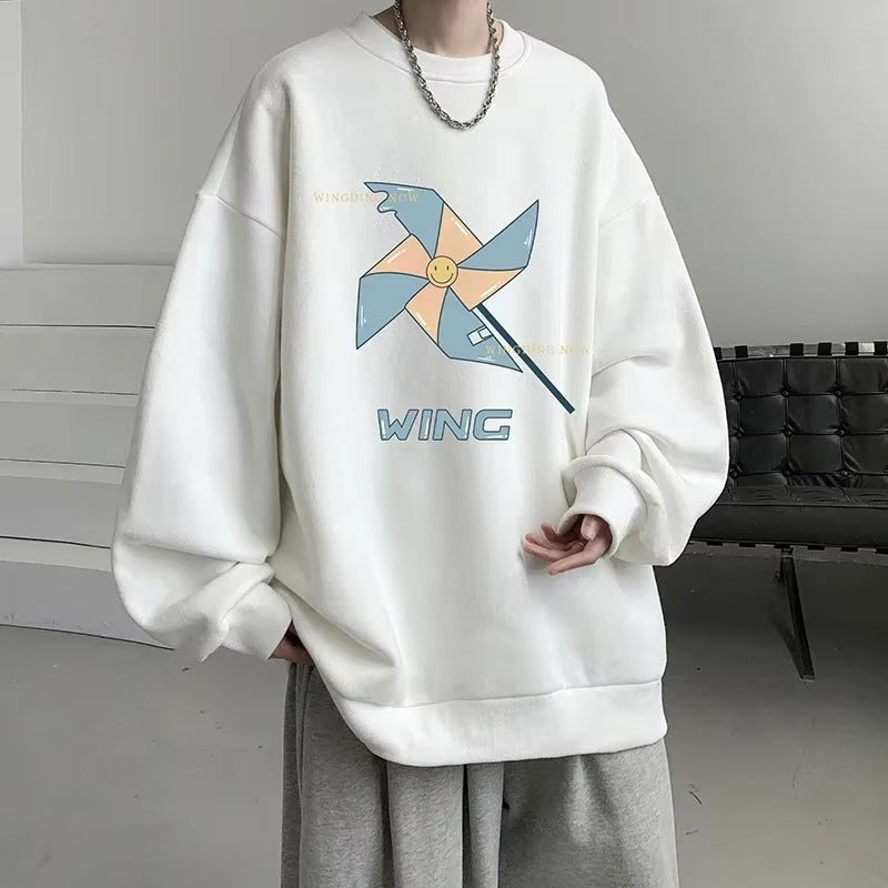 Archer - Lange Mouw Trui met Ronde Hals en Geribbelde Details