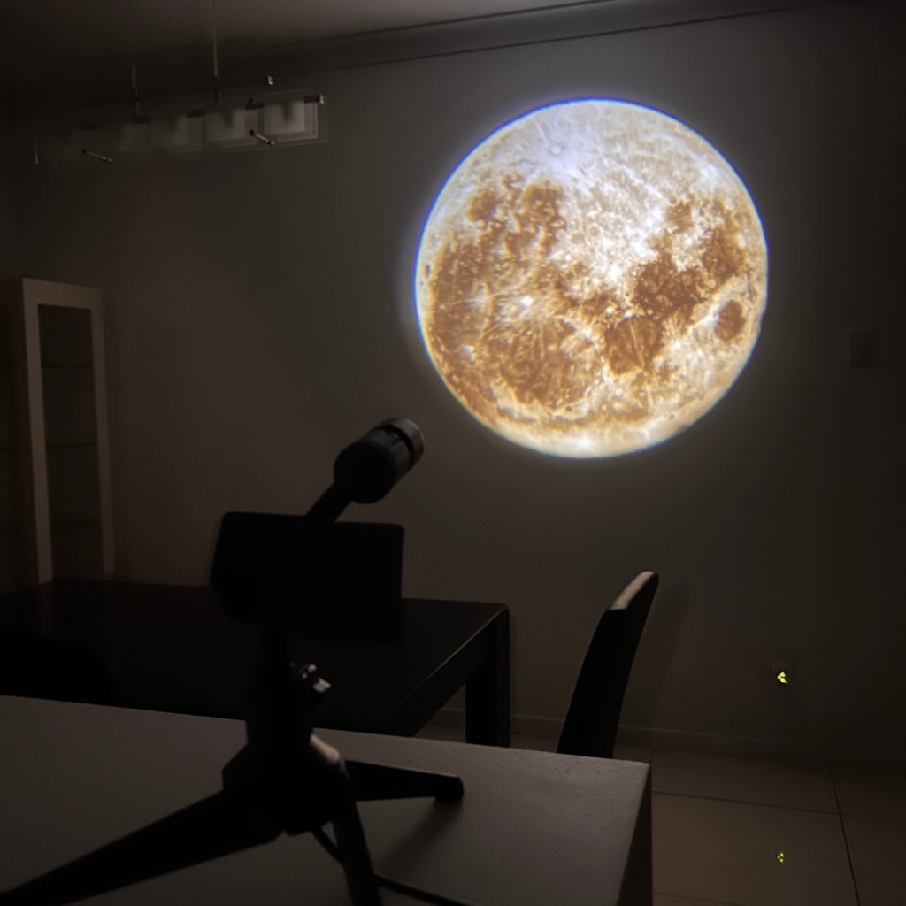 MoonSphere - Maan Aarde Projector met LED-lamp en roterende projectie