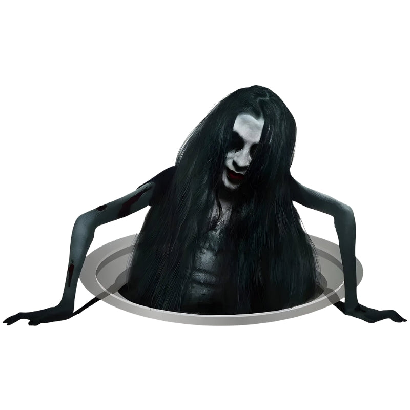 GhostGlam - Spookhuis Haar 3D Decals voor Vloeren en Ramen