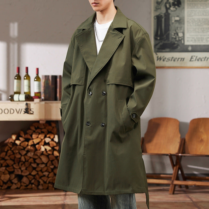 Maxwell – Lange Mouwen Trenchcoat met Knopen en Zakdetail