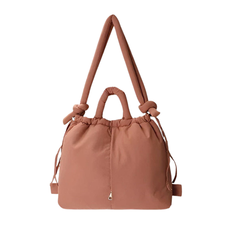 Aurora – Puffer Handtas met Gewatteerd Nylon en Grote Inhoud