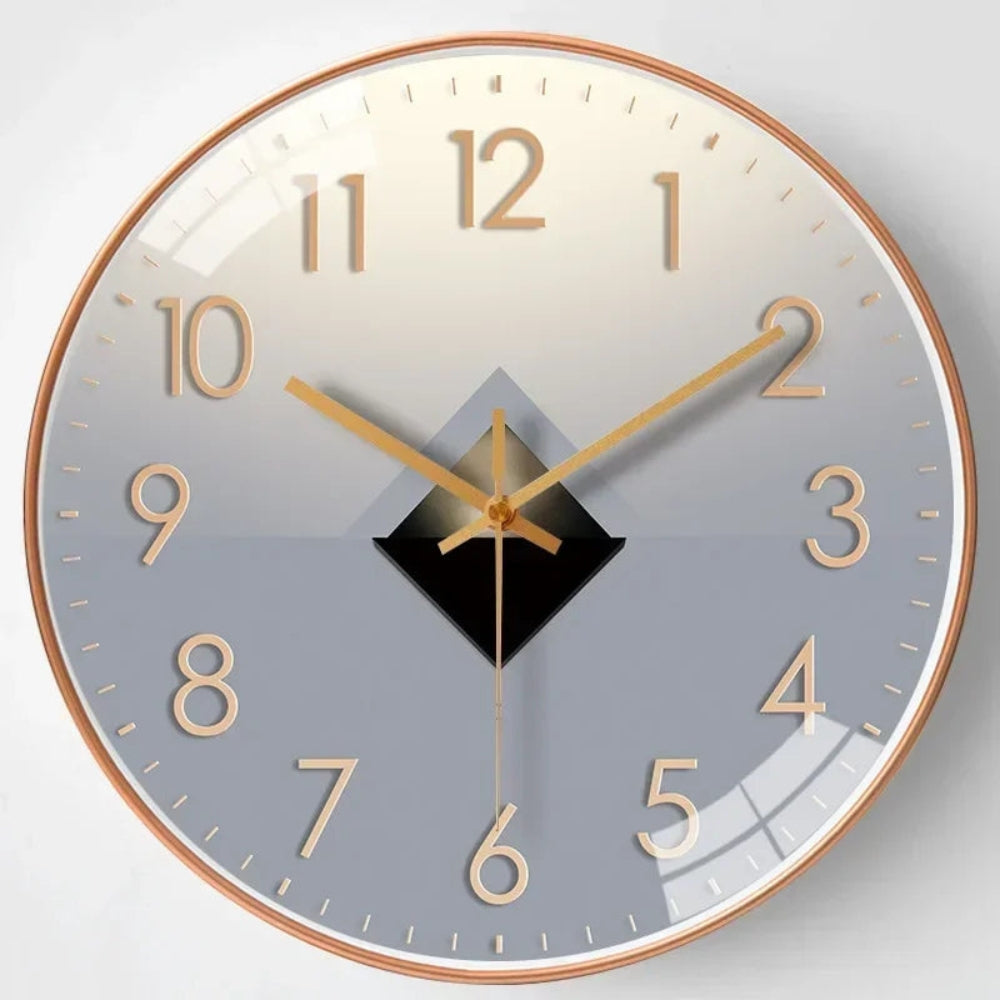 ClarityTime - Minimalistische wandklok met helder digitaal display en stille werking