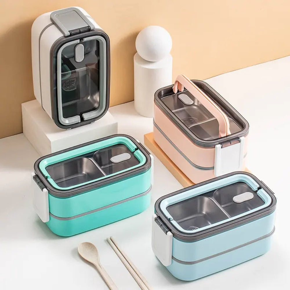 PackPal – Moderne Bento Lunchbox met compact gelaagd ontwerp met royale opbergruimte voor voedsel