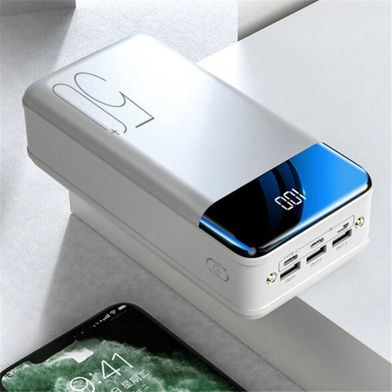 ChargeMate – Ultra Capaciteit Powerbank met Drievoudige Ingang en Uitgang voor Meerdere Apparaten