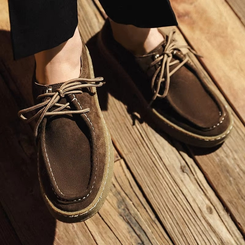 Ethan - Casual Veterschoenen met Ronde Neus