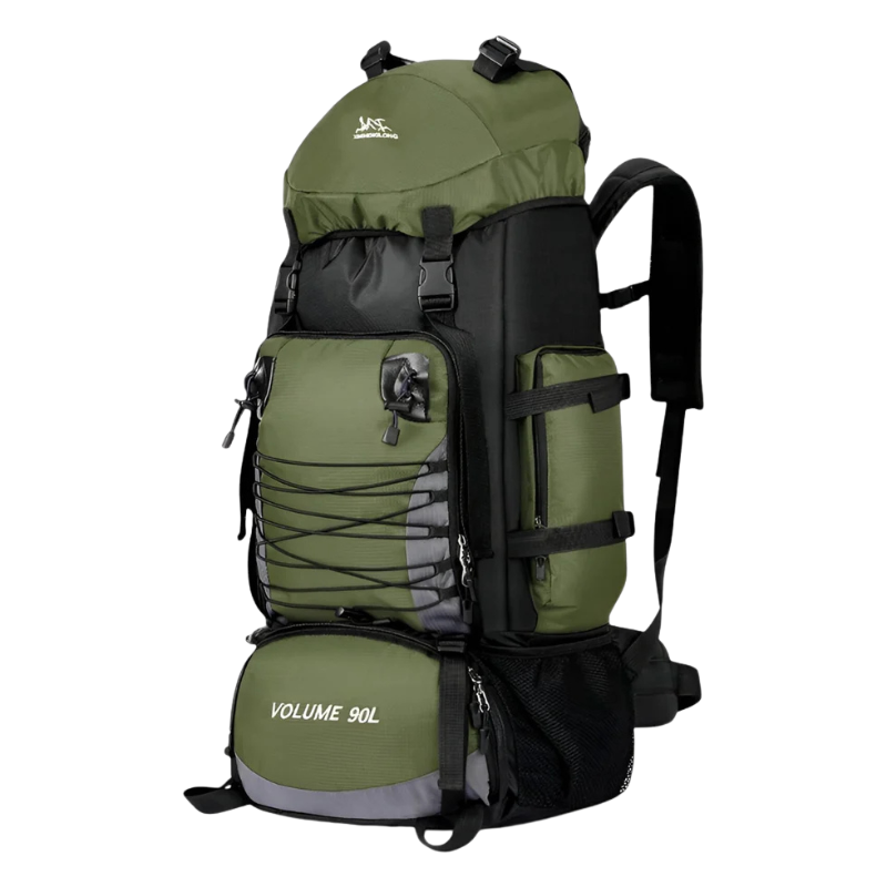 HikePro – Waterdichte Nylon Rugzak met Grote 90L Capaciteit