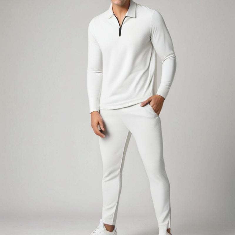 Zayden - Modern trainingspak met ritstop en elastische taillebroek