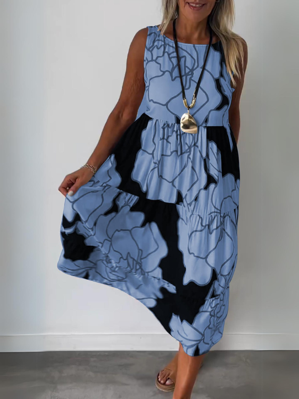 BloomStyle - Stijlvolle Jurk met Bloemenprint