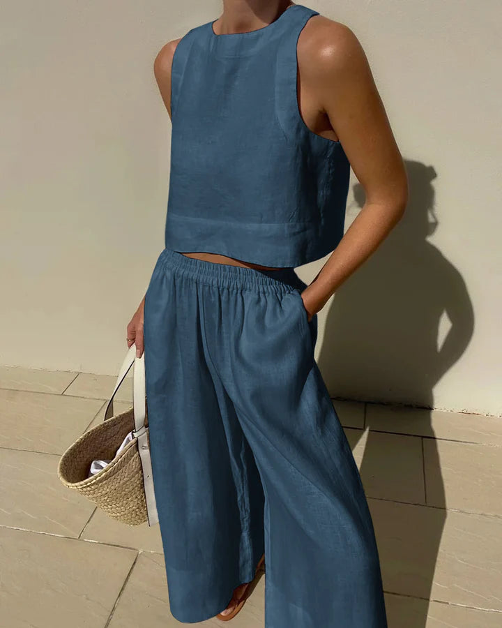 FlexiChic™️ - Dames Outfit Broek Tweedelige Set