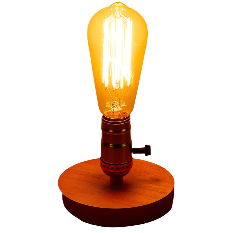 OakCraft – Houten LED Tafellamp