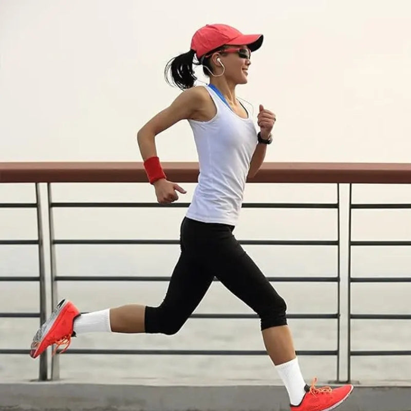 StretchLine - 6 Stuks Kniehoge Sokken Set met Elastische Boord en Naadloze Teen