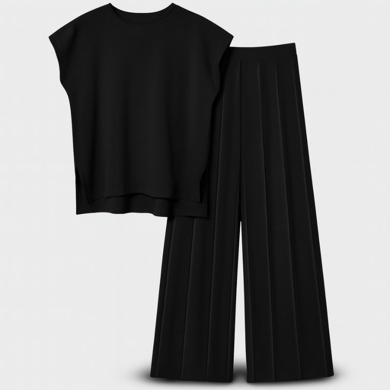 Christina - Tweedelige Set met Mouwloze Top en Hoge taille Broek