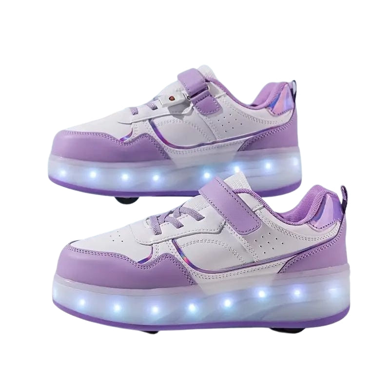 GlowRush - LED Rolschaats Sneakers met Inklapbare Wielen voor Actieve Kinderen