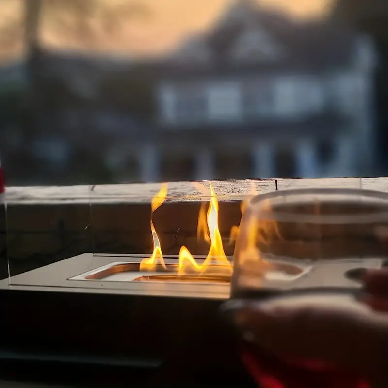 FlameCraft - Eigentijdse tafelmodel bio-ethanol haard voor elegante warmte