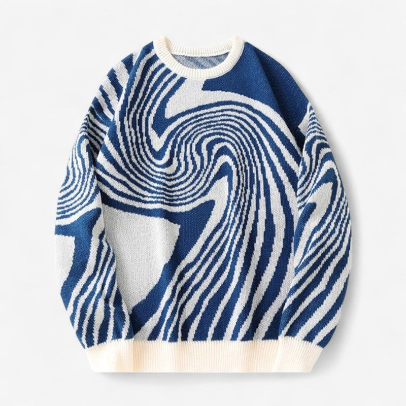 CozyKnit – Trui met Lange Mouwen Ronde Hals en Geribde Details