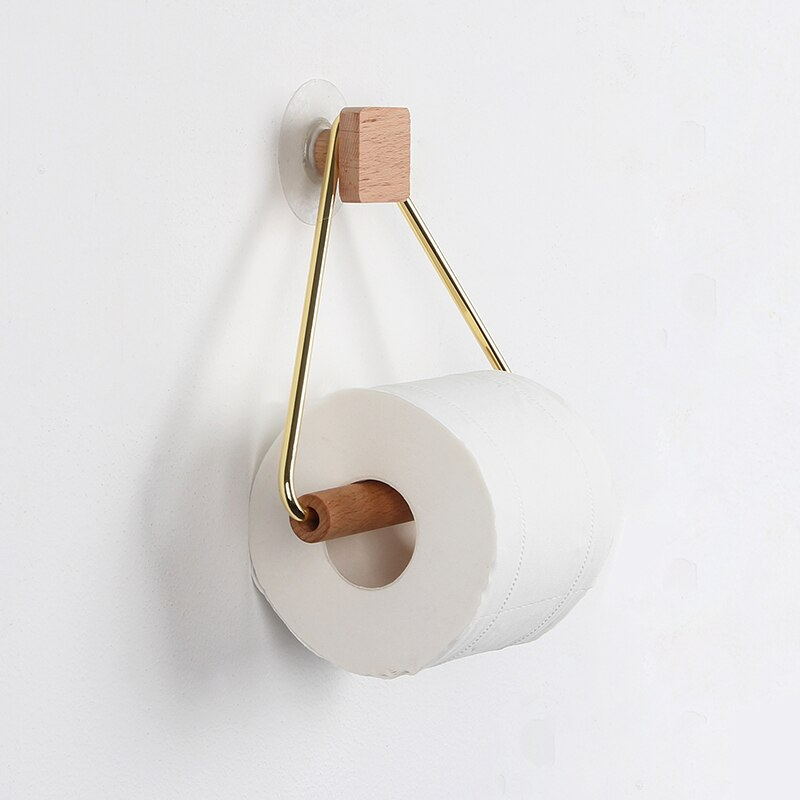 TissueNest - Moderne toiletrolhouder met houten elegantie