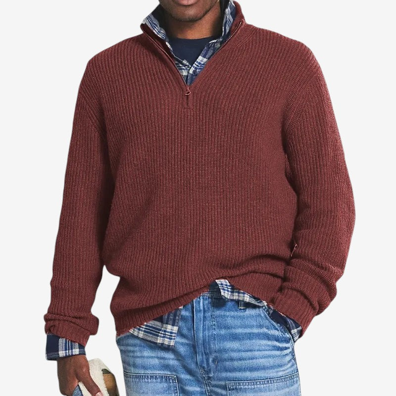 Hugo – Half Zip Trui met Lange Mouwen