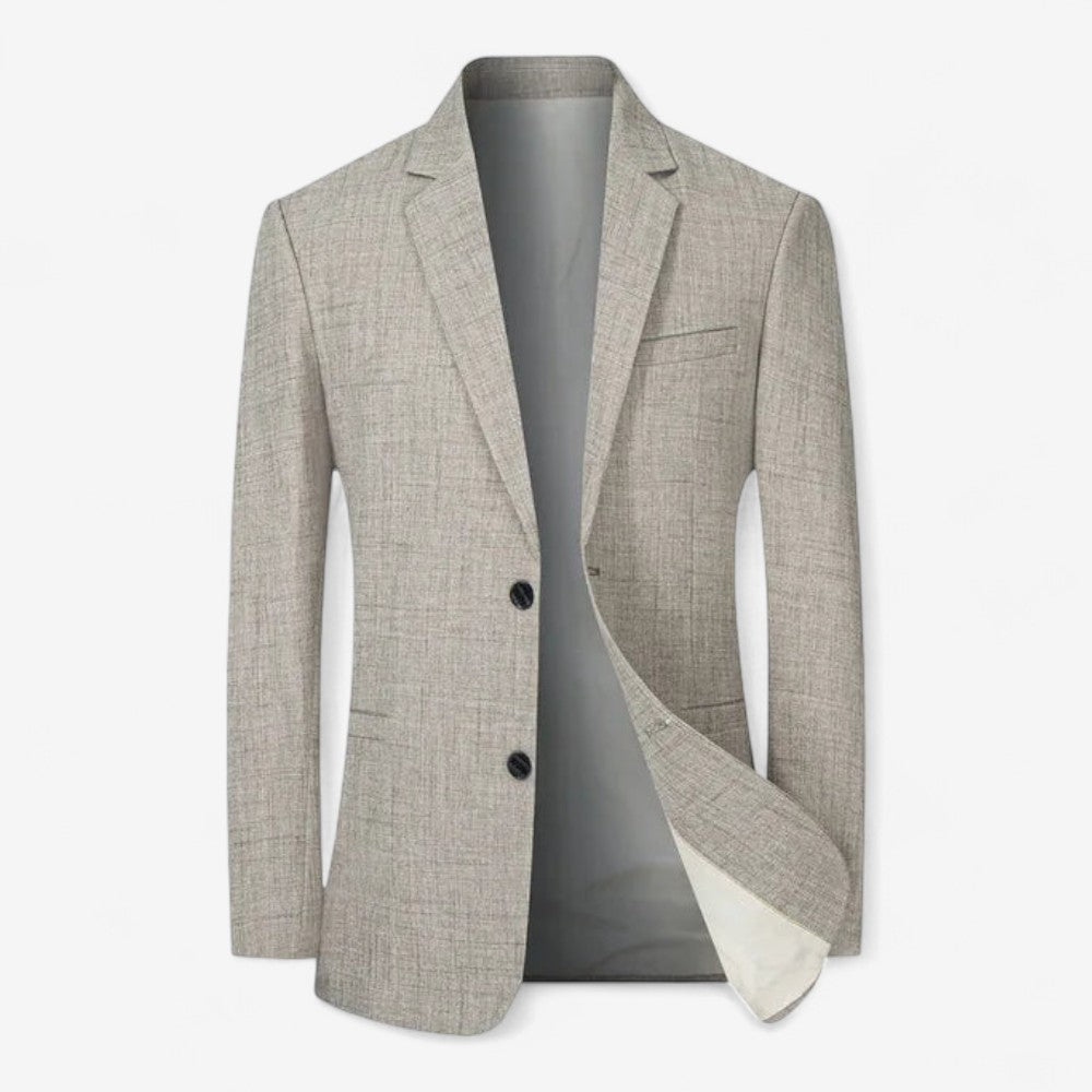 Arjen - Slim Fit Blazer met Lange Mouwen en Functionele Zakken