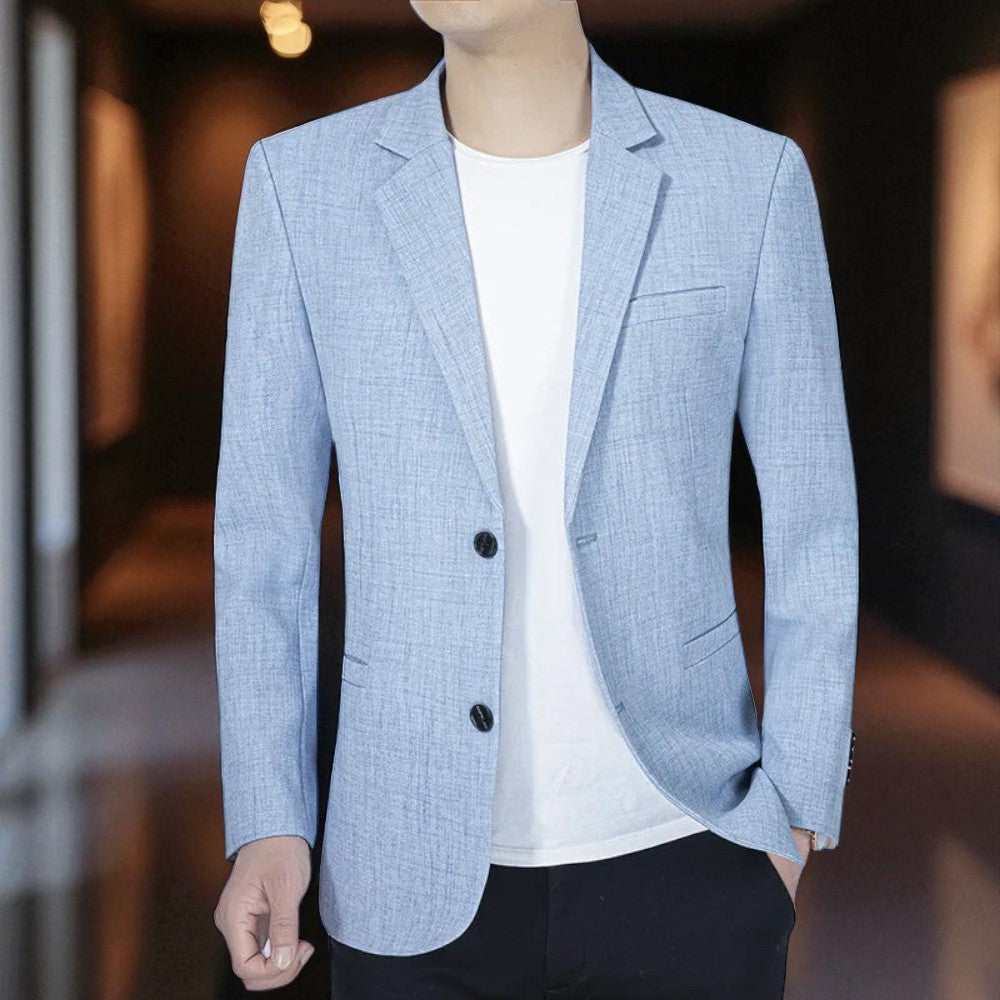 Arjen - Slim Fit Blazer met Lange Mouwen en Functionele Zakken
