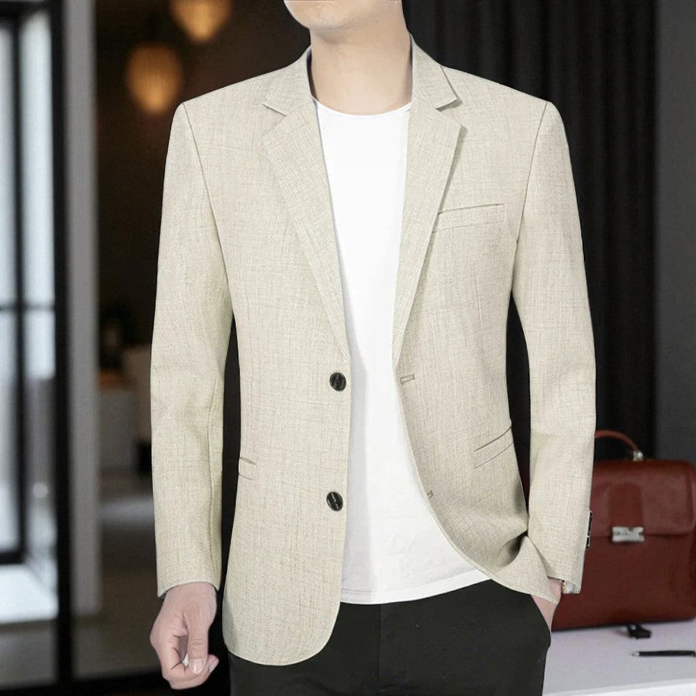 Arjen - Slim Fit Blazer met Lange Mouwen en Functionele Zakken