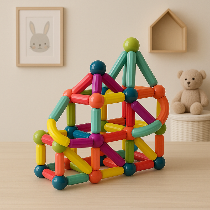 BuildBlox – Bouwspeelgoedset met stokjes voor creatief vormen maken en praktisch spelen