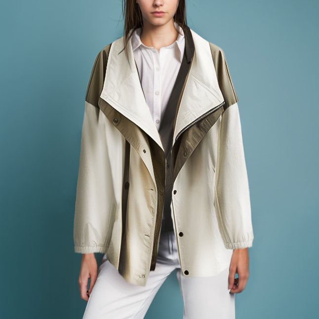 Lotte - legant waterafstotende trenchcoat met knoop vooraan