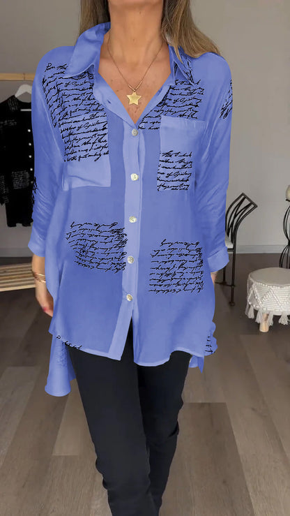 CozyPrint™ - Zacht Letter Shirt