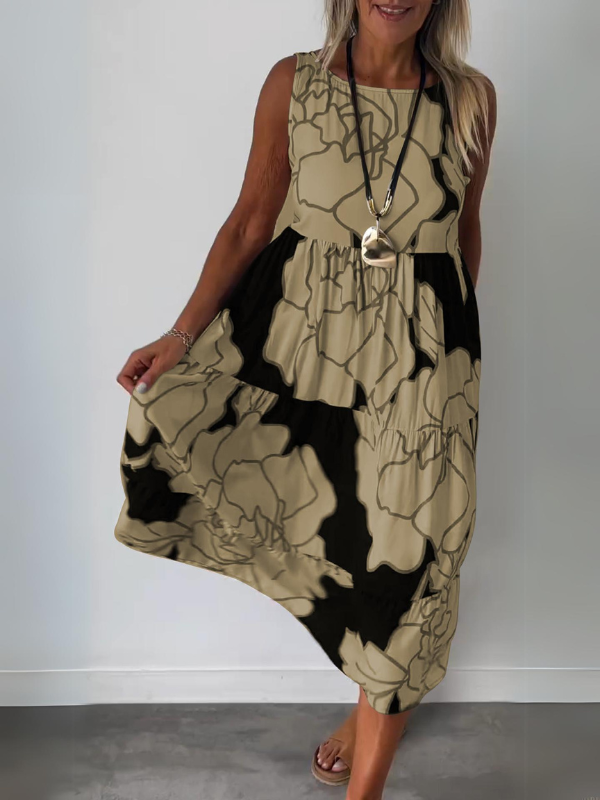 BloomStyle - Stijlvolle Jurk met Bloemenprint