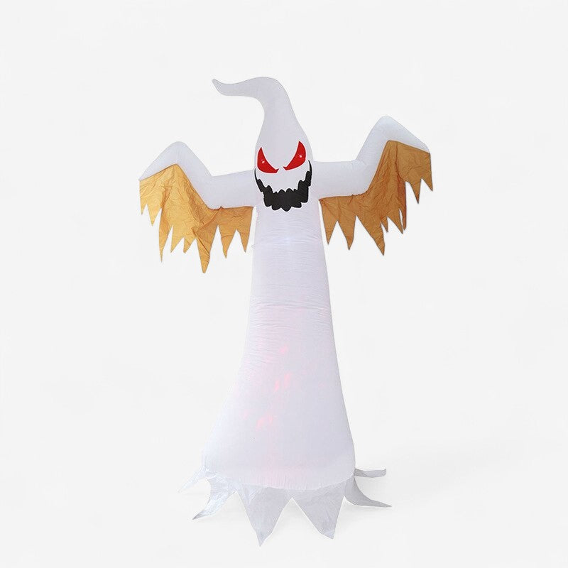 GhostGlow – Opblaasbare Geest met Roterende Vlam voor Halloween Decoratie