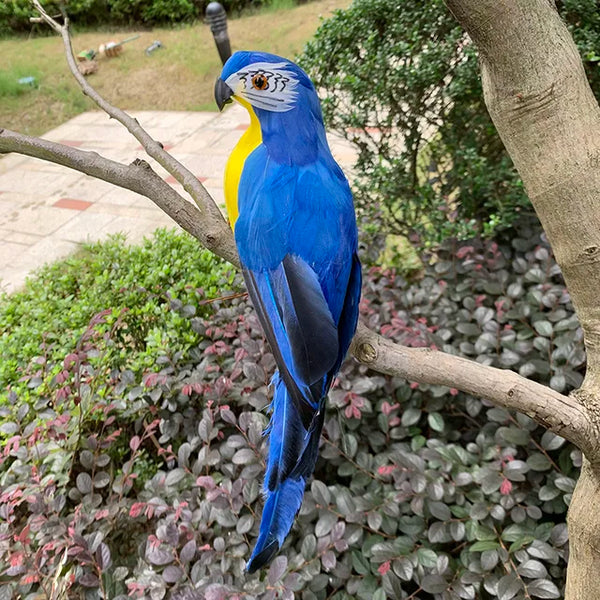 BirdScape - Levendig Papegaai Tuinornament voor Buiten Elegantie