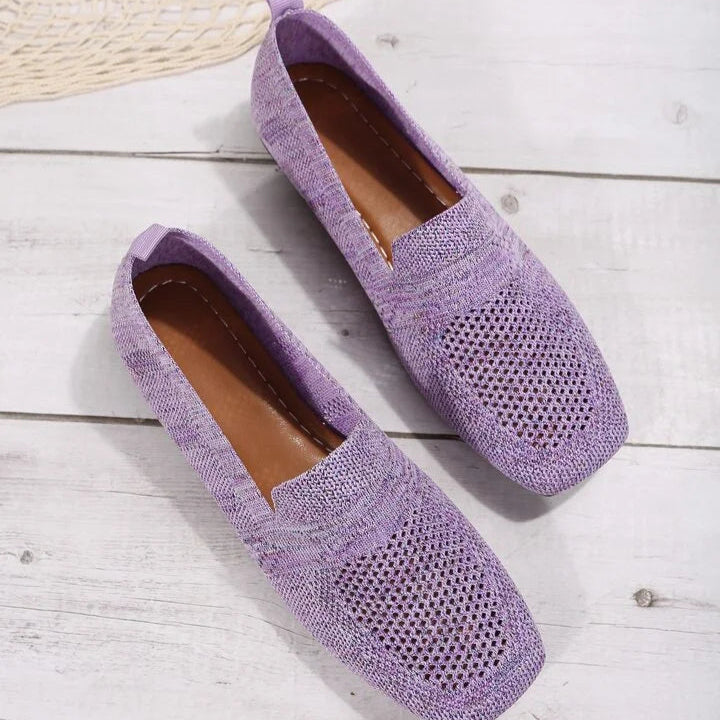 Lina - Lichtgewicht platte schoenen met ademende mesh en antislipzool