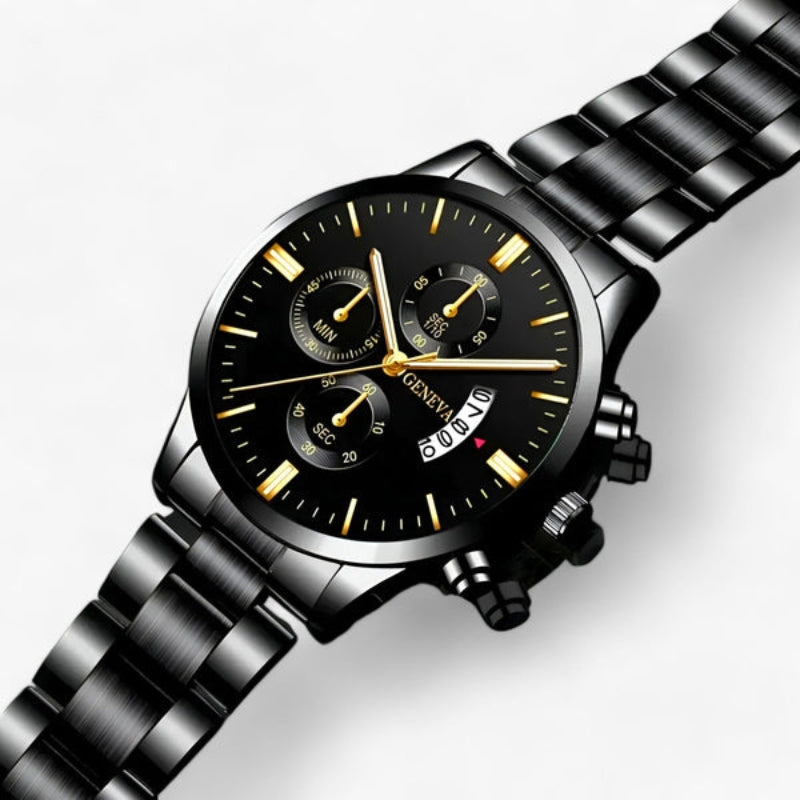 Daniel – Horloge met Ronde Wijzerplaat en Verstelbare Band en Datumfunctie