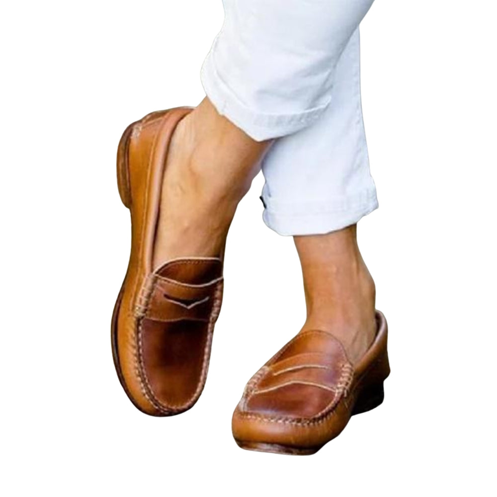 Savannah - Moderne Loafers met Ronde Teen en Slip On Ontwerp