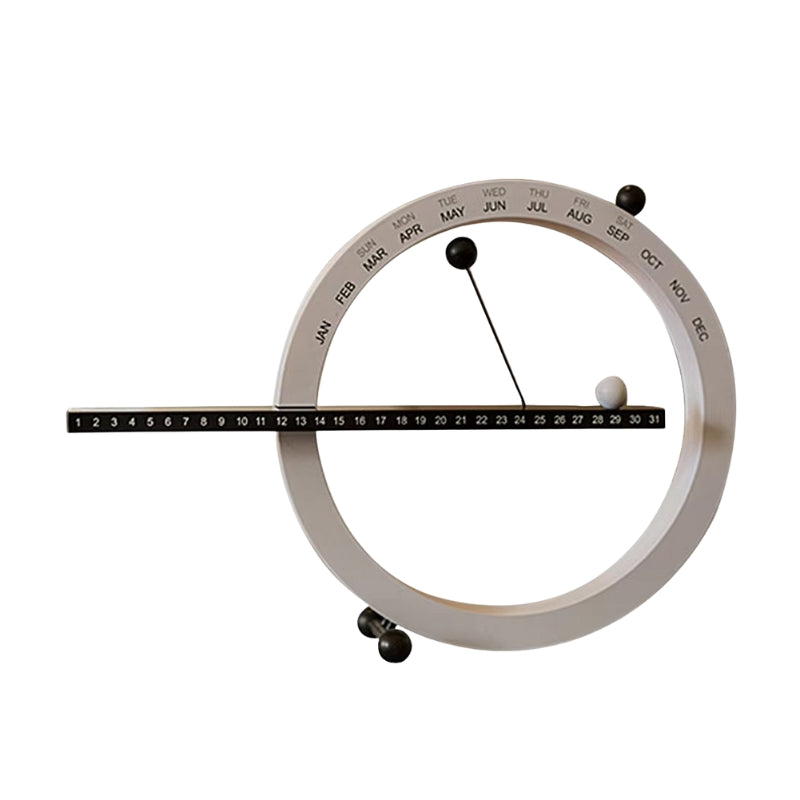 SilentTime – Magnetische Perpetuele Kalender met Stille Quartz Beweging voor Woondecoratie