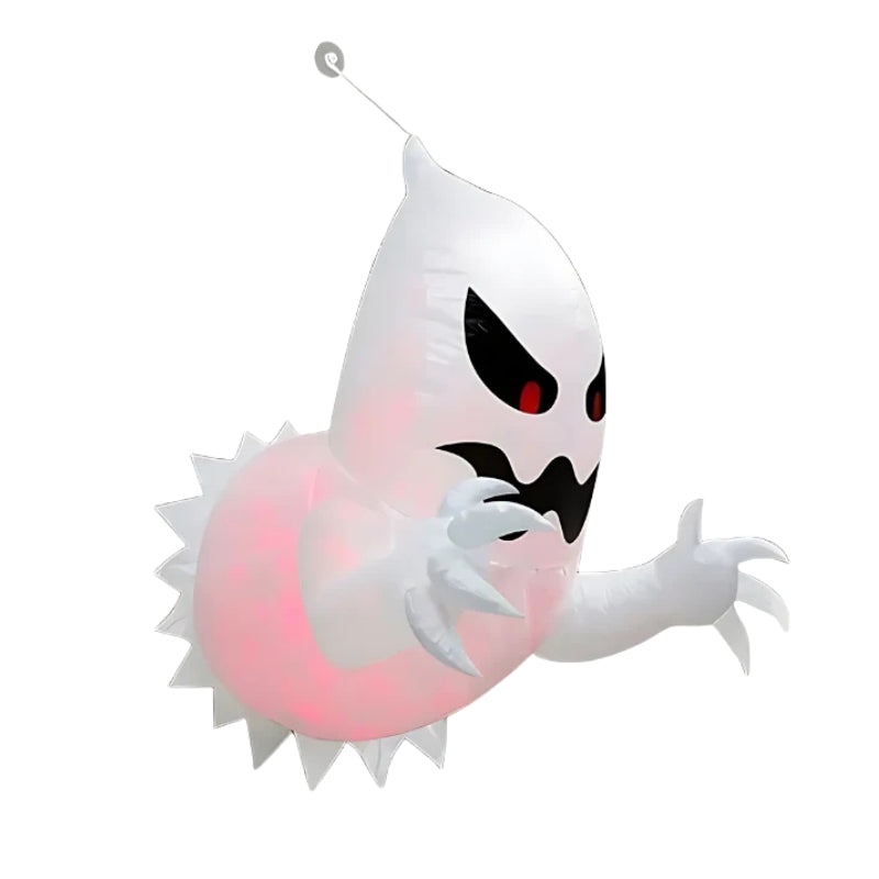 PhantomGlow – Opblaasbaar LED-Spook met Kleurveranderend Licht voor Buiten Halloweendecoratie