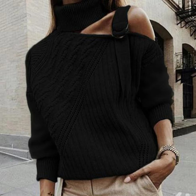 Julia – Lange Mouw Coltrui met Gespdetail