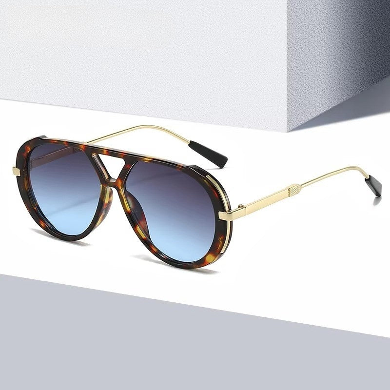 StyleHunt – Zonnebril met Ovale Vorm en Luipaardprint