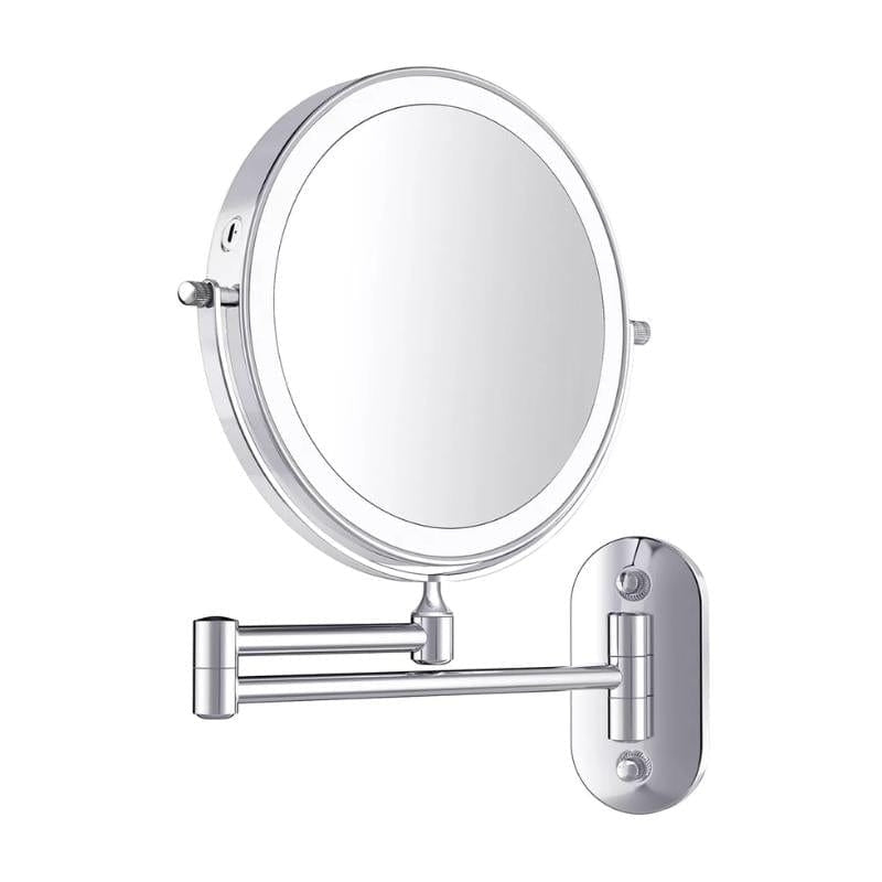 MirrorLux – Muurbevestigde LED Make up Spiegel met Verstelbare Verlichting en USB Opladen