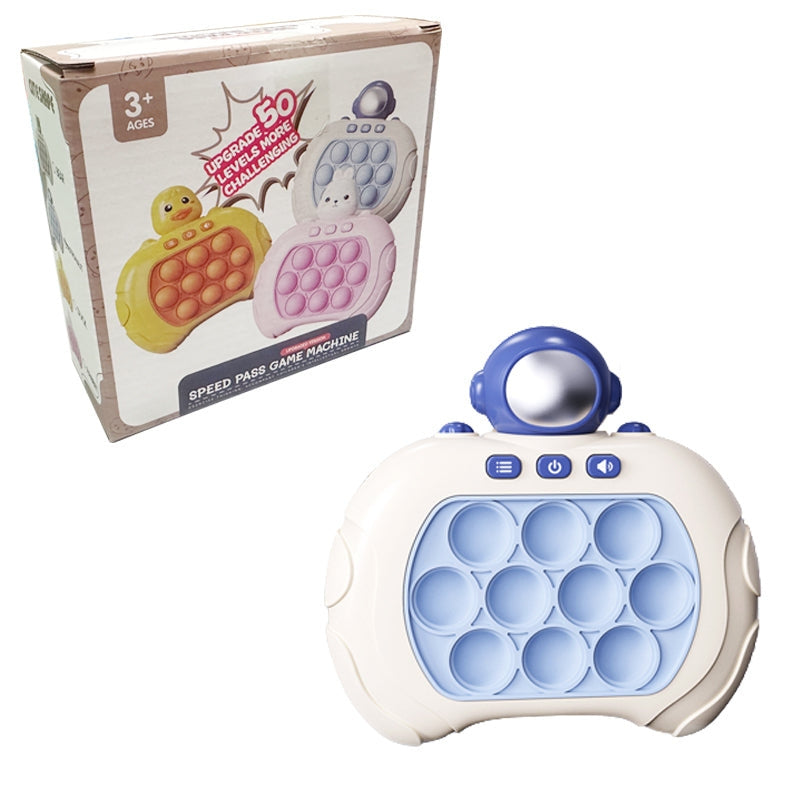 PopSpark – Draagbare bubbelspelconsole met oplichtende knoppen en pop-it-indeling