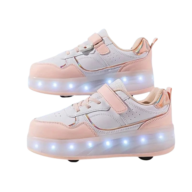 GlowRush - LED Rolschaats Sneakers met Inklapbare Wielen voor Actieve Kinderen