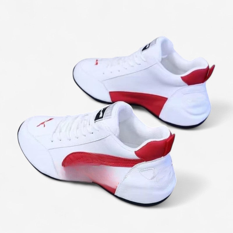 StepEase – Sneakers met Ronde Neus Slip On Ontwerp en Vetersluiting